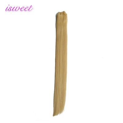 Thick end cuticle aligned blonde human hair bundles extension