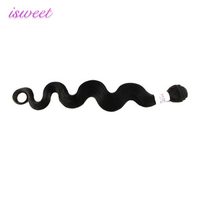 Brazilian natural black body wave hair bundles extension