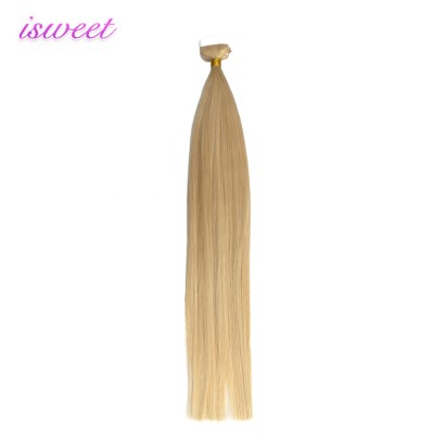 Blonde russian tape in hair extensions 100 human hair