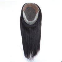 Q6L-NB 7x9"  Indian Human Hair Pieces for Women