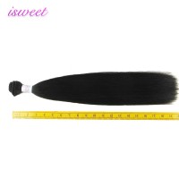 Natural black virgin remy double drawn human hair