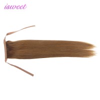 Remy traditional drawstring ponytail brown 100 human hair extensions for women