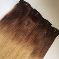 factory price Unprocessed 8A remy Hair,virgin hair ,double drawn ,22 pcs clip in hair extensions