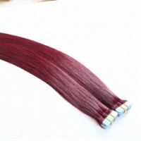 Double Drawn European Skin Weft Remy virgin Tape Hair Extensions Human Hair Thick Bottom Tape In Hair Extensions