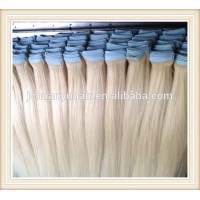 22''Cheap 8A Tape In Human Hair Extensions Light Brown Malaysian Straight Hair Thick Skin Weft Tape Hair Extensions