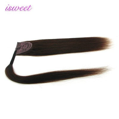 Raw virgin ponytail hair extensions long russian