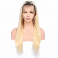 Wholesale 1B/613 human hair wigs blonde full lace wigs human hair for black women