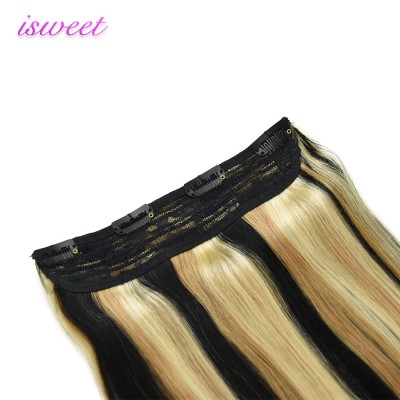 3 piano colors one piece clip in hair extensions