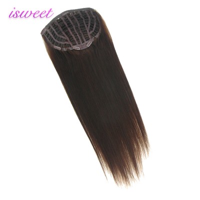 Tangle free no shedding cheap black half wigs human hair