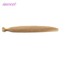 Dark blonde human hair remy tape in extensions for white women