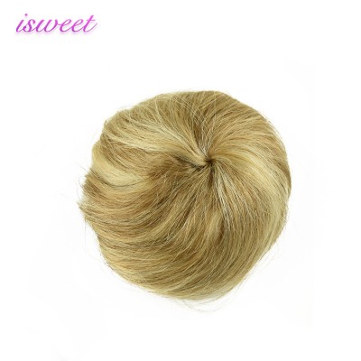 Piano color remy human hair chignon bun