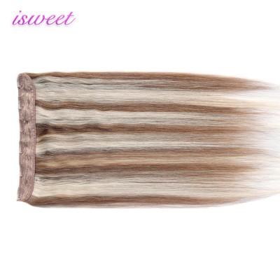 Piano color normal end one piece clip in hair extension